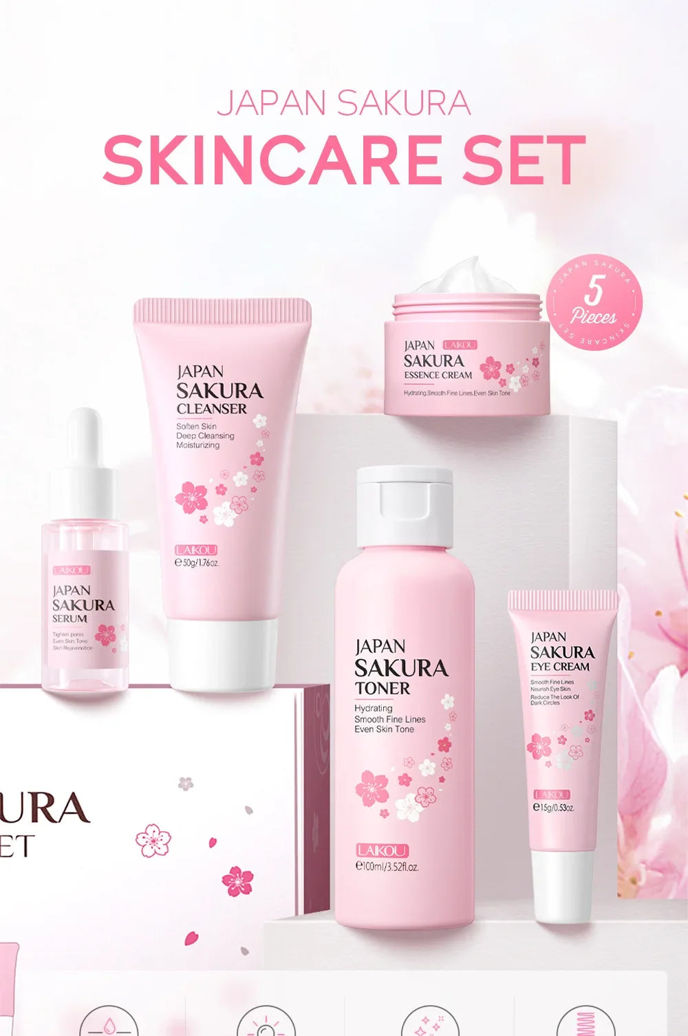 Sakura Radiance 5-Step Skin Set™